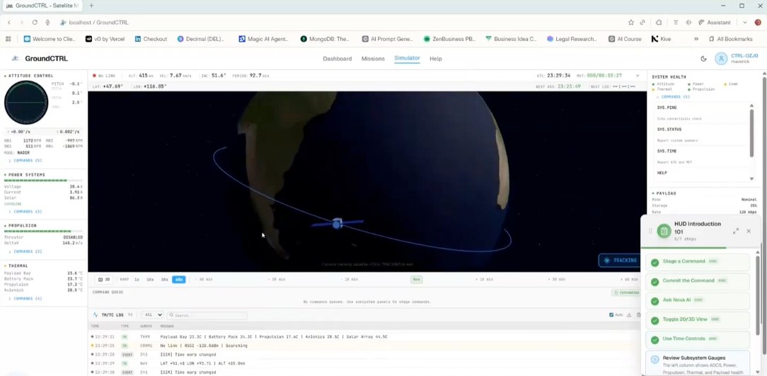 GroundCTRL 3D Three.js globe